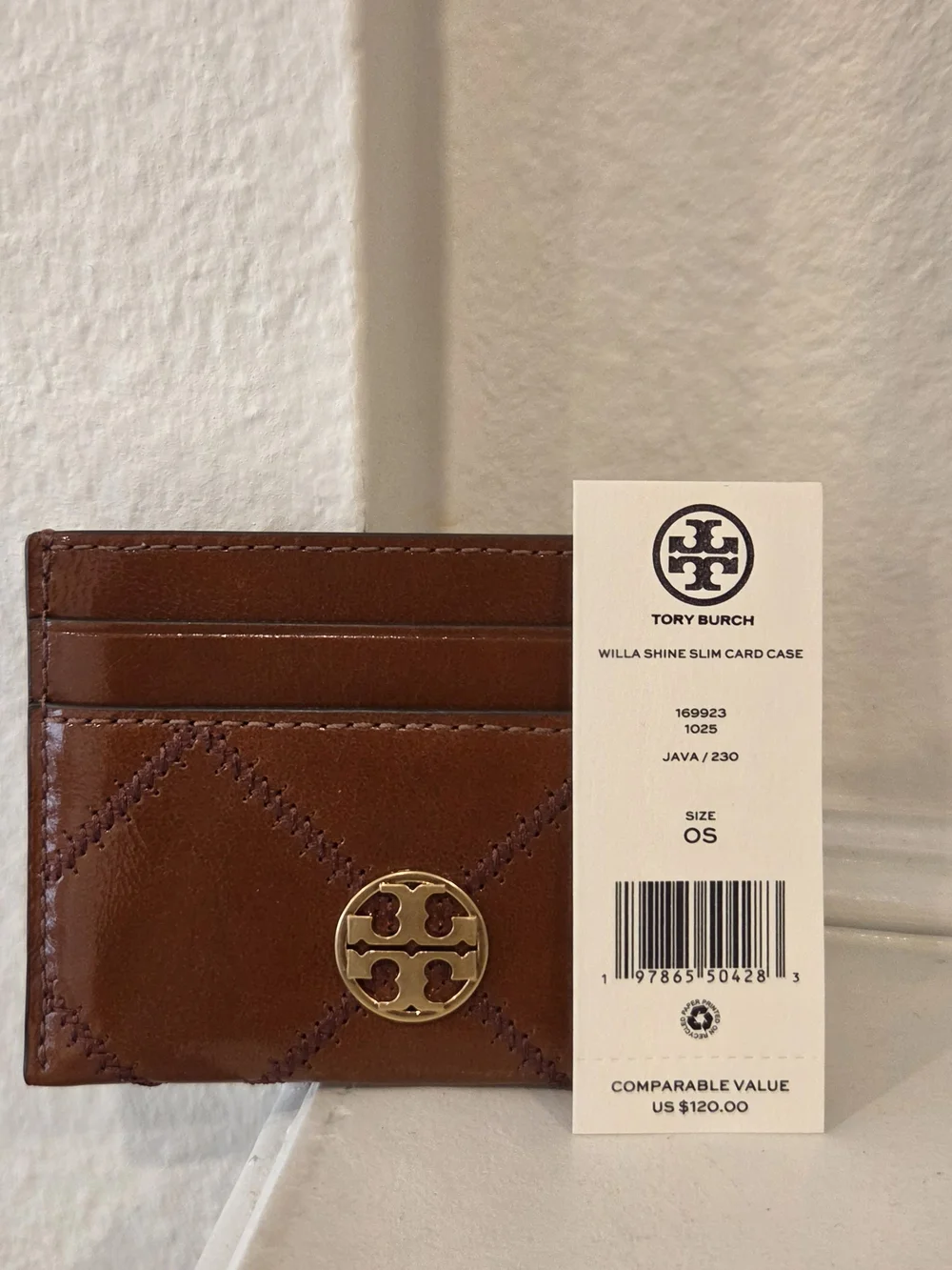 Tory Burch compact brown